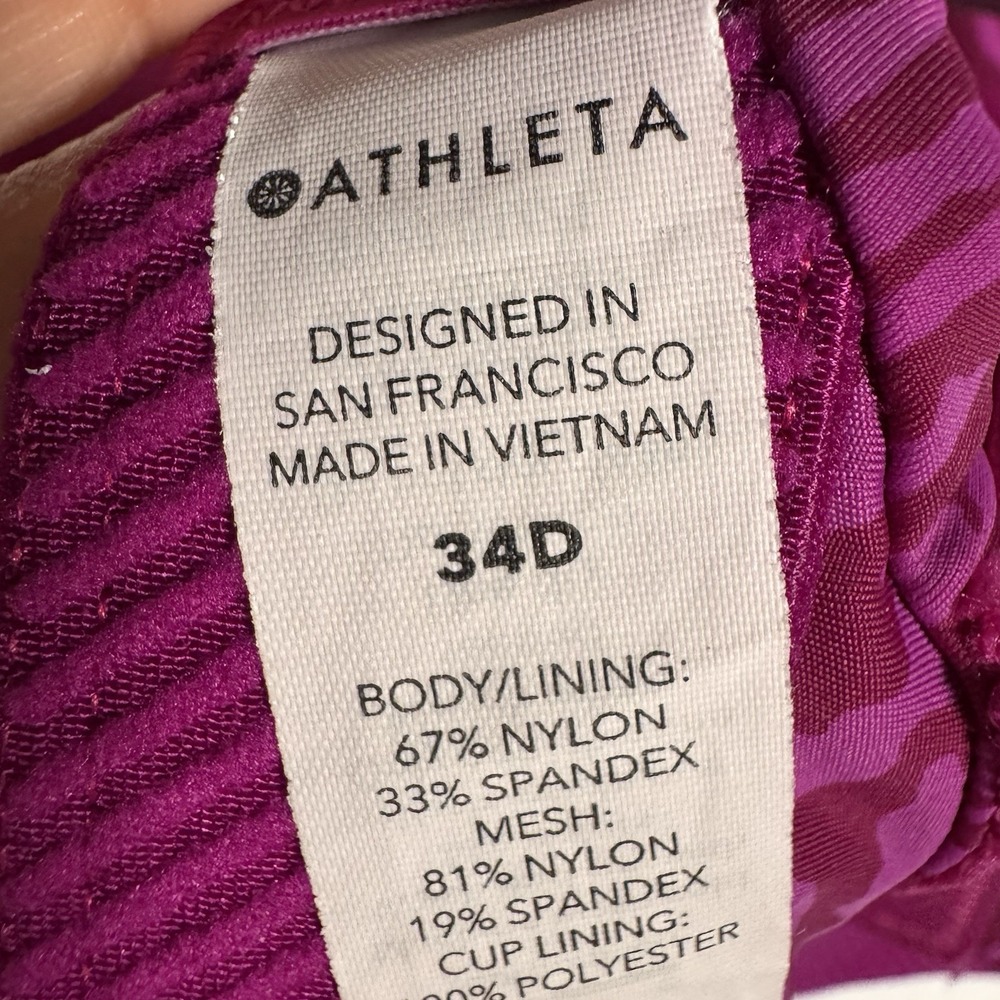 ATHLETA Exhale Bra | Size 34D - Picture 4 of 4